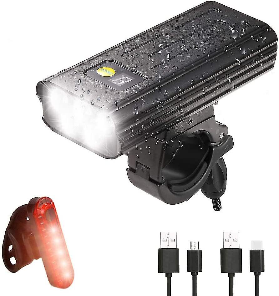 Vastfire Wasserdichte Fahrradlampe, 5200 Mah, 1600 Lumen, Leistungsstarke Wiederaufladbare Fahrradlampe Mit 5 Modi Für Den Täglichen Weg Zur Arbeit Und Zum Mountainbiken