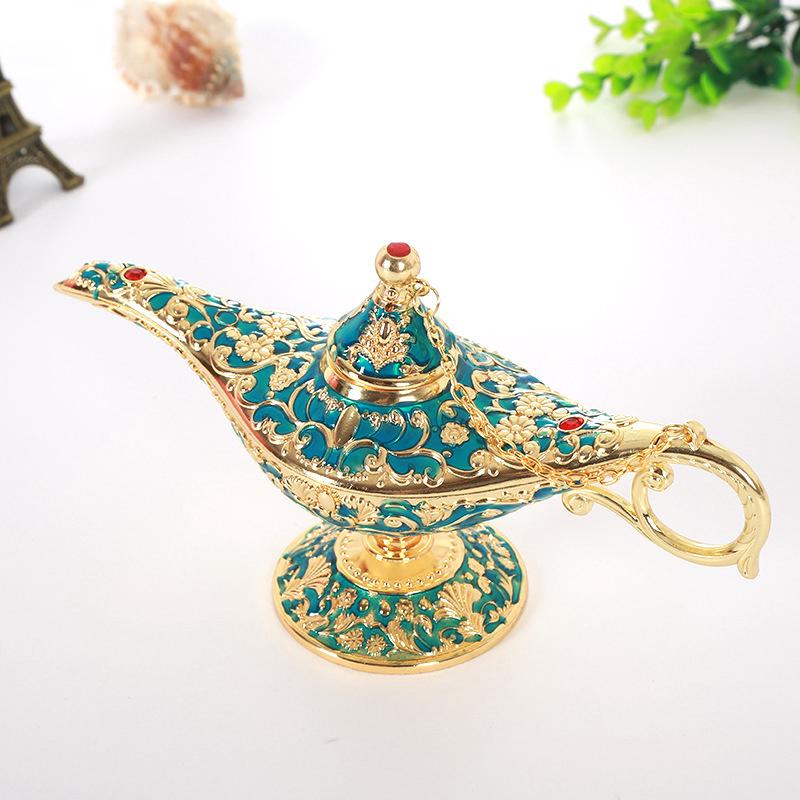 Luxuriöse, Klassische Aladdin-lampe Mit Geschenkbox, Grün