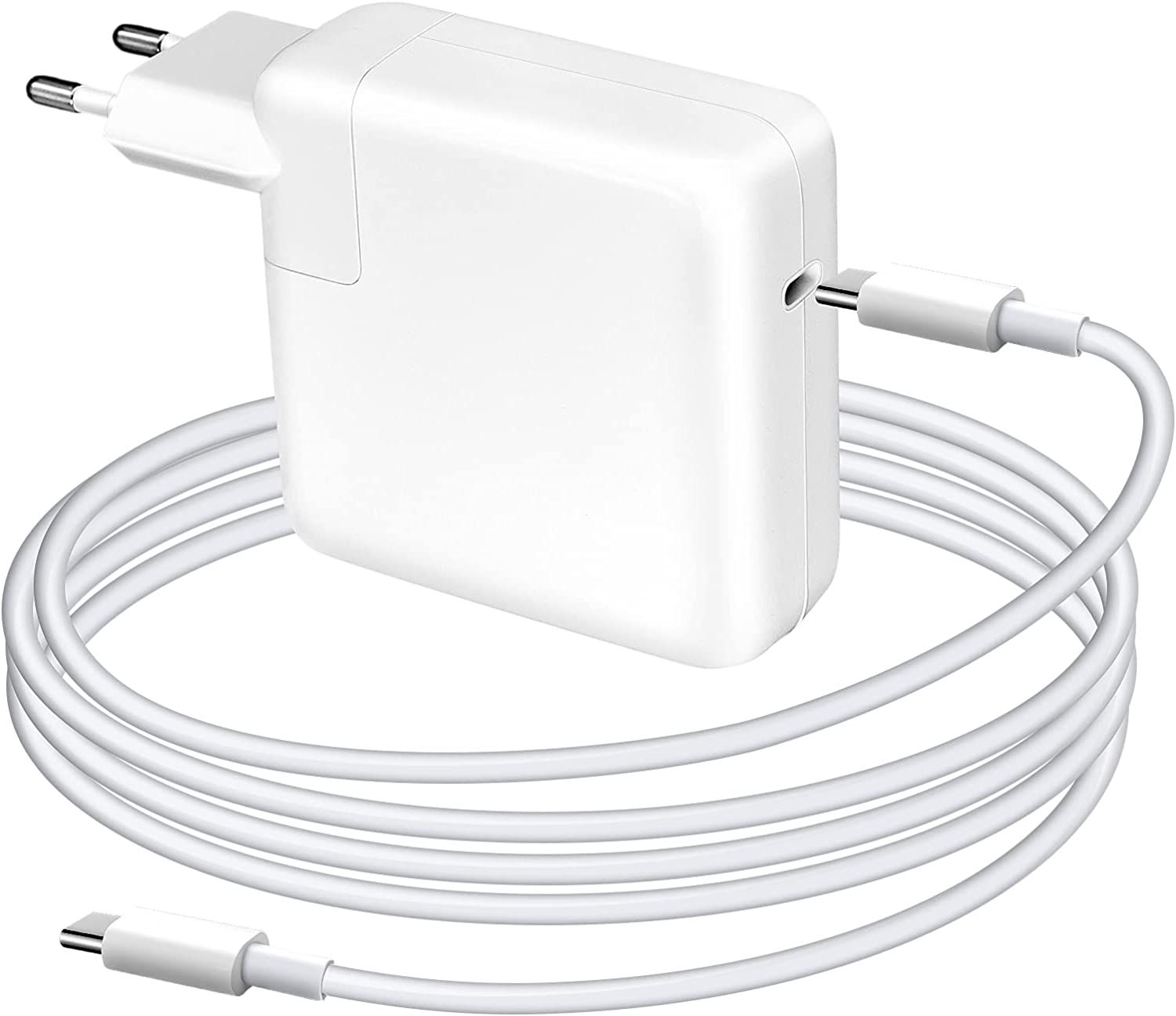 67-w-usb-c-netzteil Für Macbook Pro 13/14/15 Zoll Und Macbook Air (2016–2023), Ipad 12,9/11 Zoll Und Alle Usb-c-geräte, Inklusive 2 M Langem Usb-c-kabel.