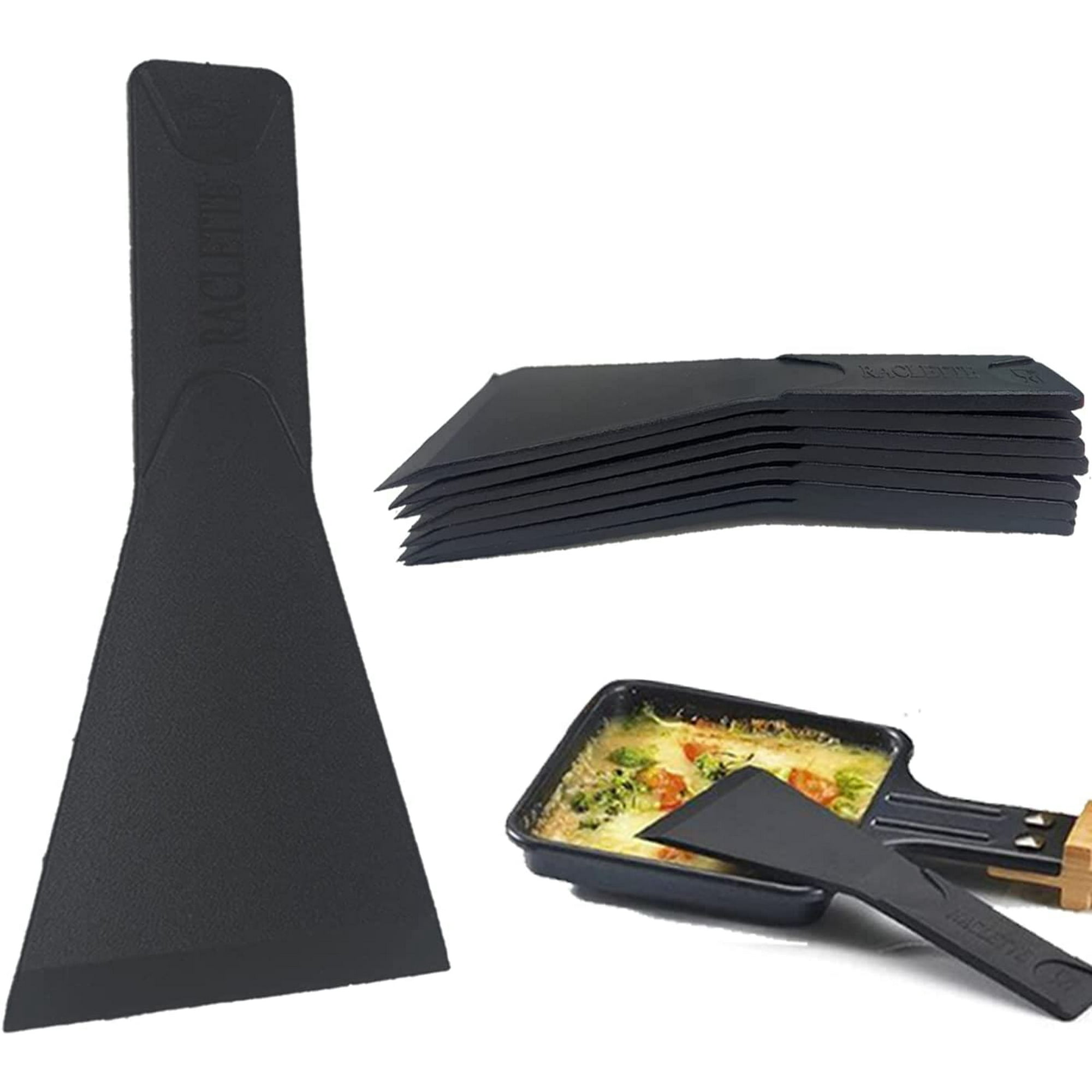 Set Mit 8 Spateln/schabern - Antihaftbeschichtet - 5 Cm Breit, Extra Abgeschrägt - Kunststoff-spatel