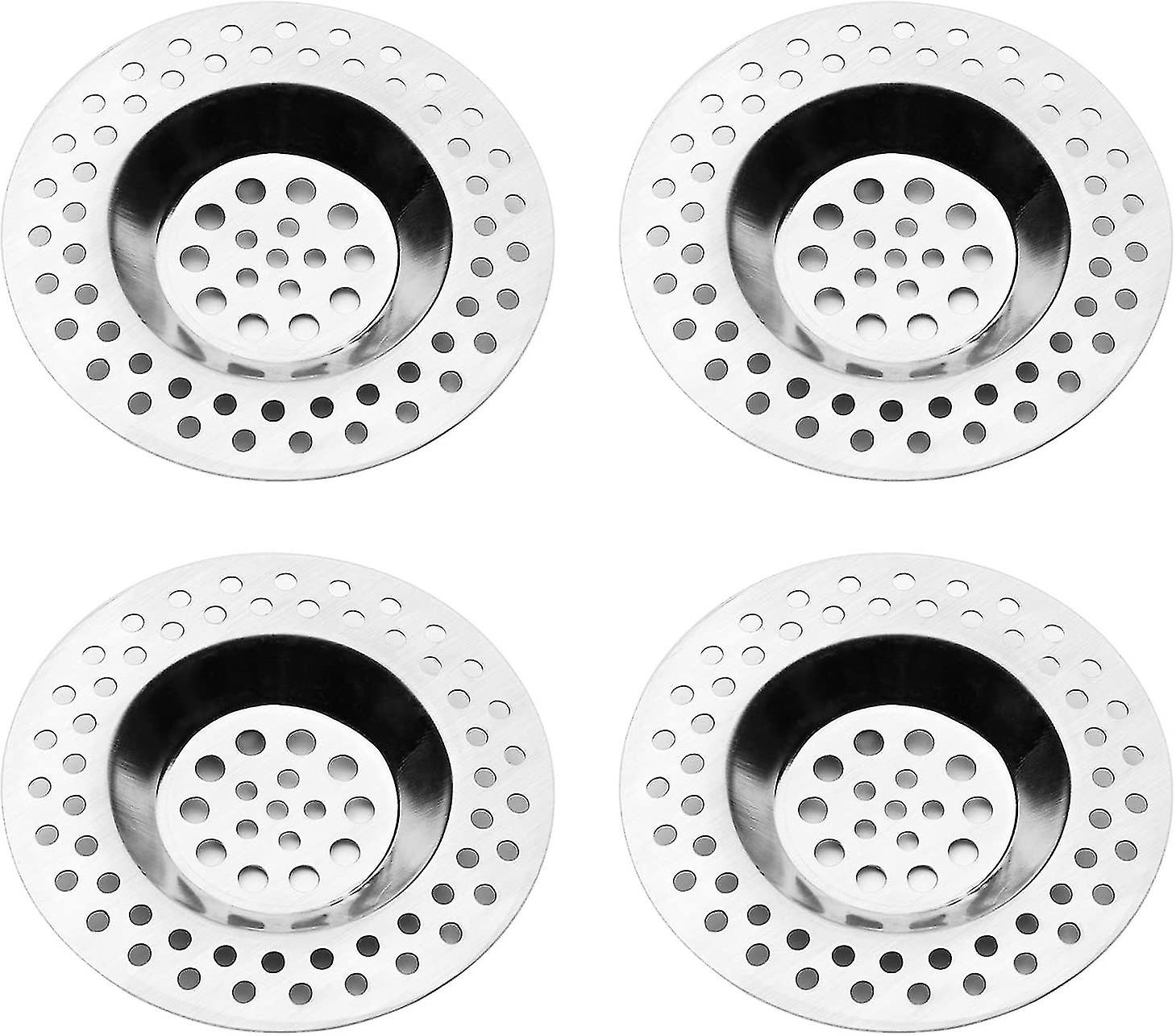 Set Mit 4 Edelstahl-küchen- Und Badezimmersieben Für Spüle Und Dusche