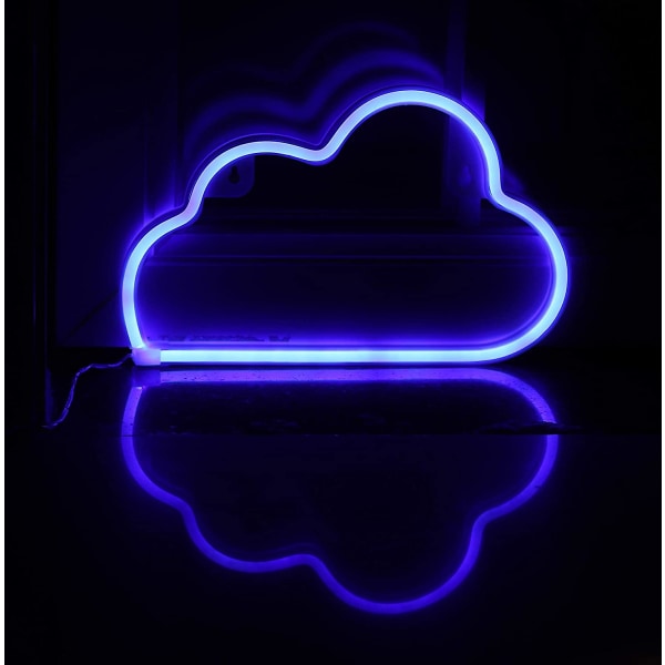 Wolkenförmige Led-neonlampe (blau)