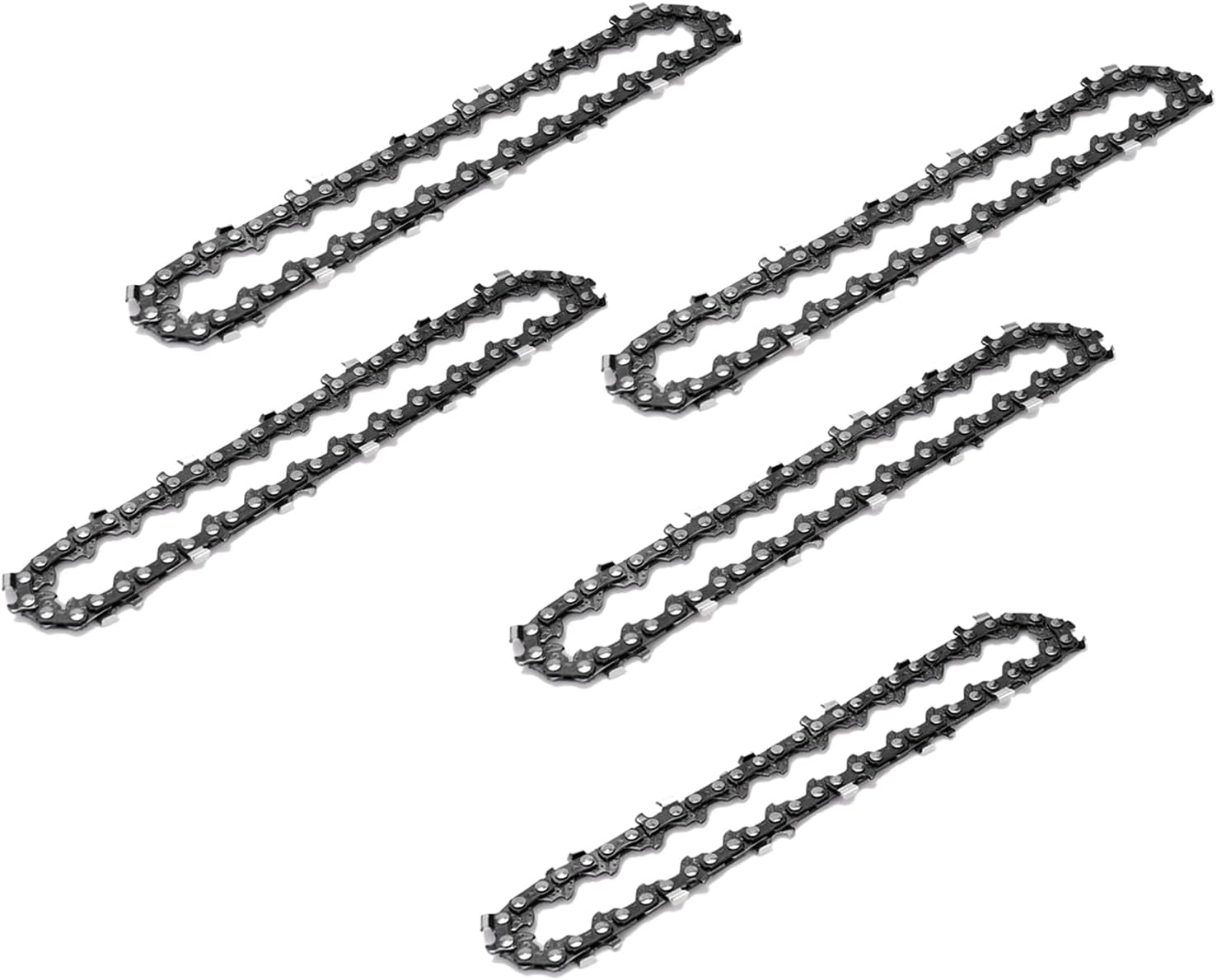 5-teiliges 8-zoll-kettensägenketten-set, Sägekette Mit Führungsschiene Und 45 Treibgliedern, Ketten Zum Schneiden Von Holz, Ästen Und Zum Beschneiden