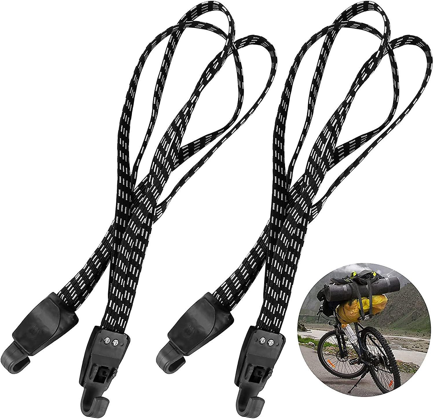 2 Elastische Fahrradgurte, 2er-set, 3-in-1-gepäckgurt, Kofferbefestigung, Elastische Kordel Für Fahrräder