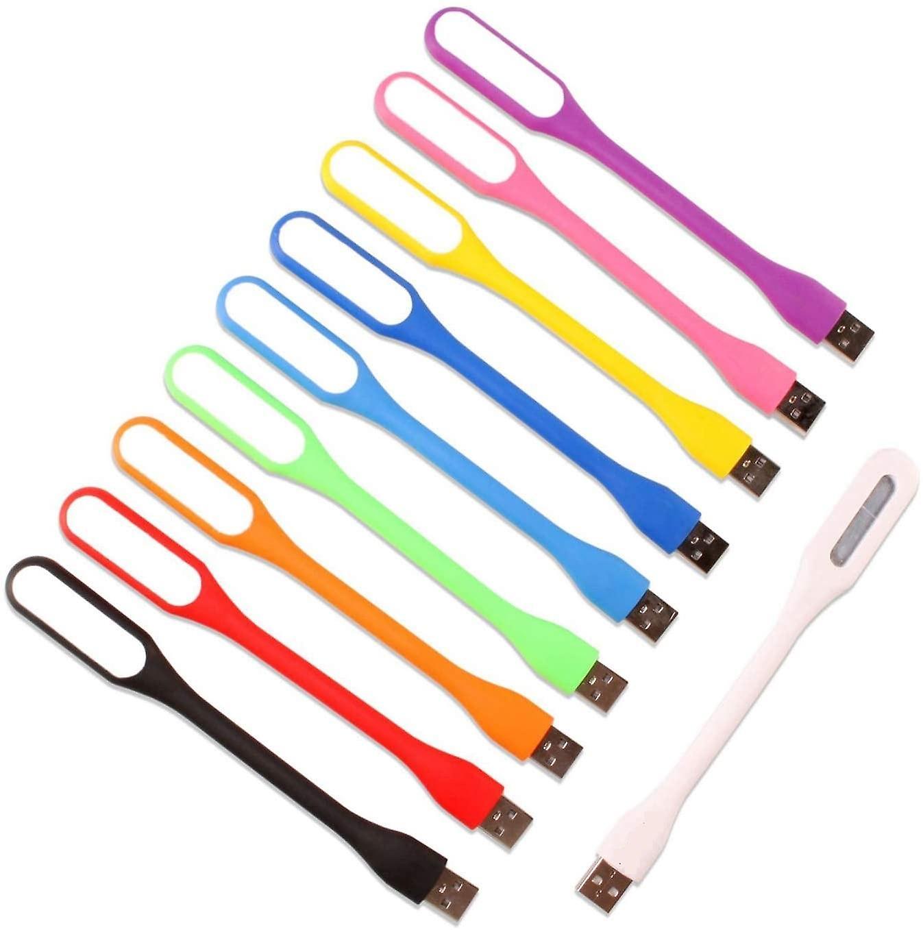 10 Flexible Usb-led-lampen, Mini-usb-nachtlicht, Laptop-tastaturbeleuchtung (einstellbar)