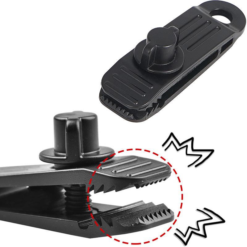 12 Schwarze Krokodilklemmen Zur Befestigung Von Planen, Zelten Und Markisen – Spanngurte Für Planen, Bootsabdeckungen, Pools Und Autos