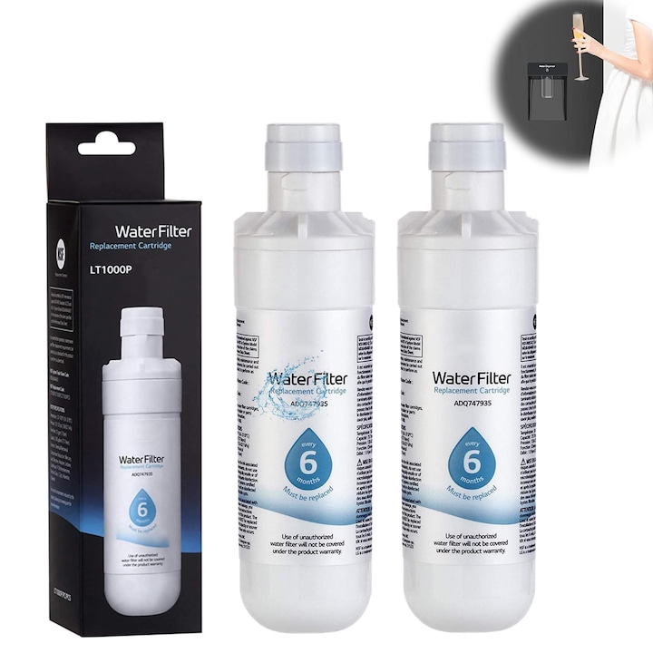 Kühlschrank-wasserfilter, 2er-pack, Kompatibel Mit Lt1000p/pc/pcs