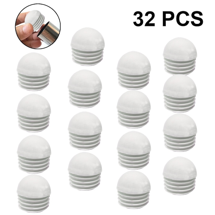 Set Mit 32 Gummigleitern Für Stuhlbeine, Schwarz/weiß, 19 Mm/25 Mm