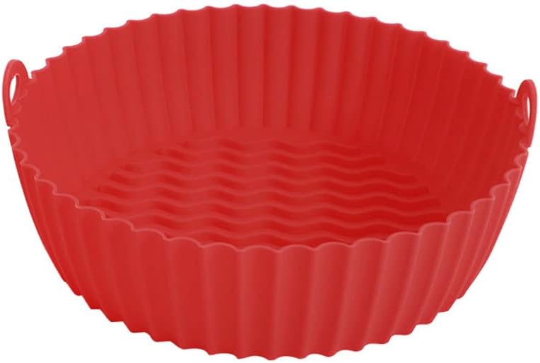 Airfryer-form, Wiederverwendbare Silikon-kochmatte, Praktischer Ofenkorb, Abwaschbare Pfanne, Tragbare Kuchenform