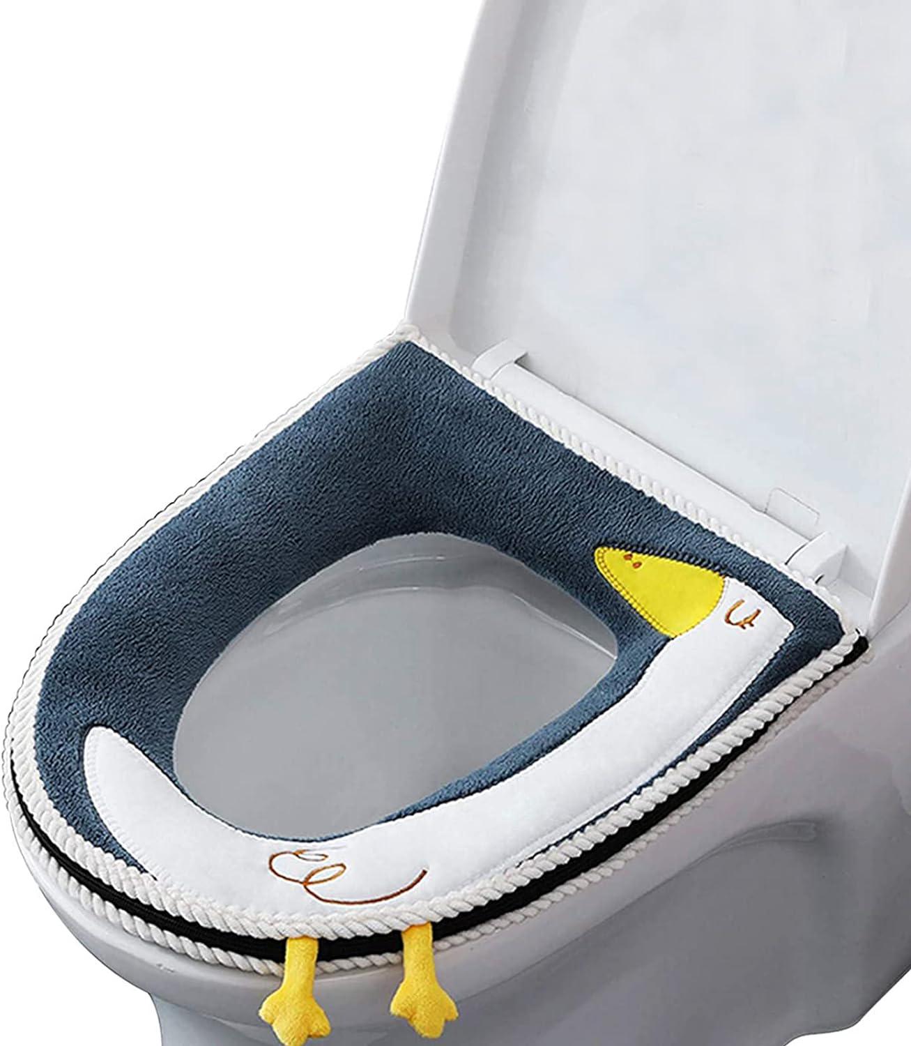Wasserdichter Toilettensitz In Entenform, Universelle Toilettenschüssel Mit Reißverschluss, Beheiztes Reduzierkissen, Kompatibel Mit Den Meisten Toiletten (ohne Aufkleber)