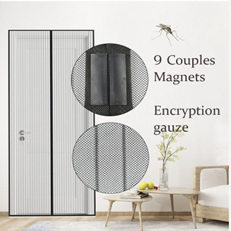Magnetisches Moskitonetz 140 X 240 Cm Mit Automatischem Schließmechanismus Für Terrassentüren, Keller Und Balkone, Starke Magnete, Klebebefestigung Ohne Bohren