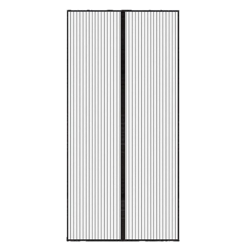 Magnetisches Moskitonetz Für Türen, Insektenschutzvorhang, Moskitonetz Für Schiebefenster, Kein Bohren Erforderlich (120 X 210 Cm, Schwarz)