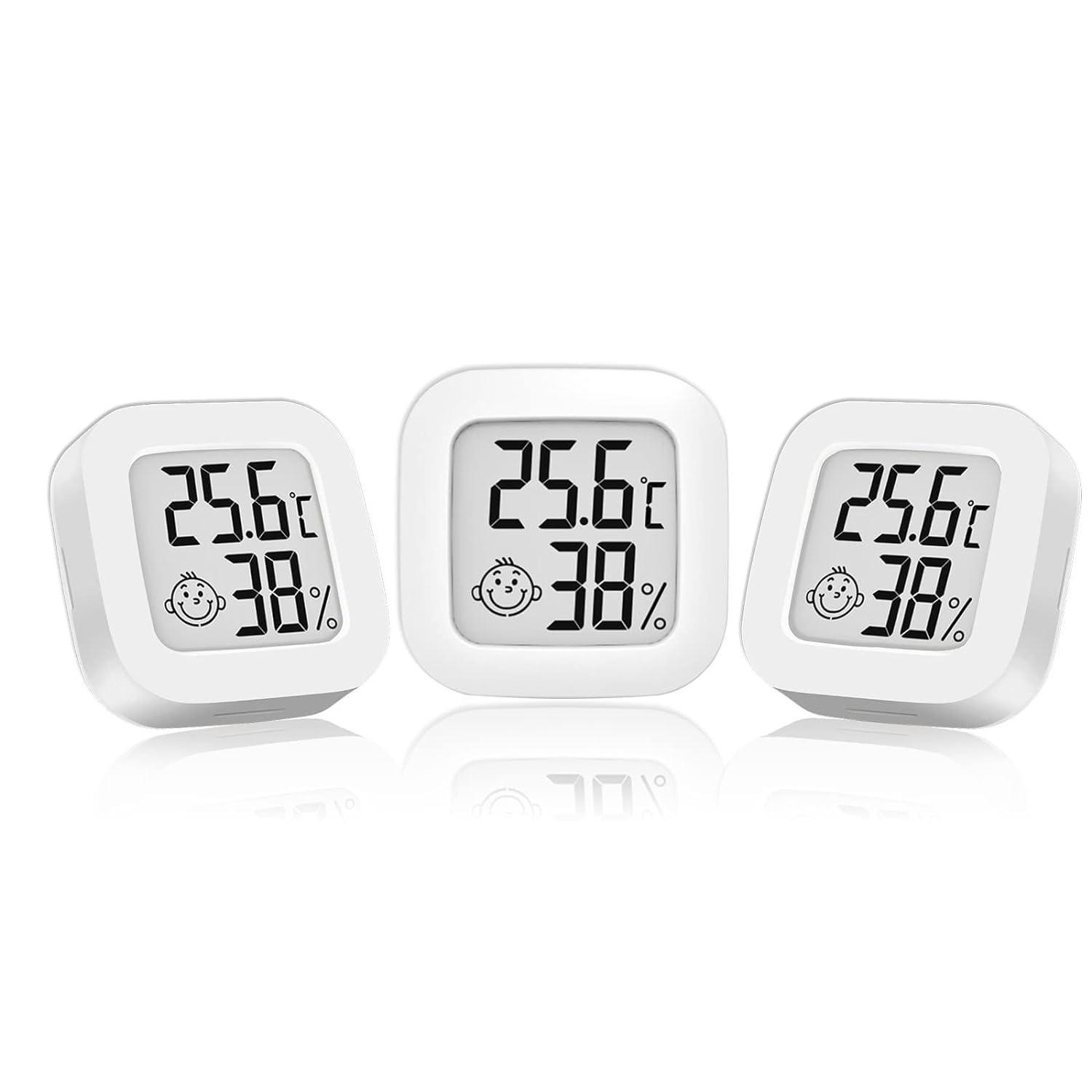 Mini-lcd-digitalthermometer Mit Hygrometer Für Den Innenbereich, Niedliche Wandthermometer Für Zuhause, Lagerhalle, Terrarium, Babyzimmer, Brüterei, Keller
