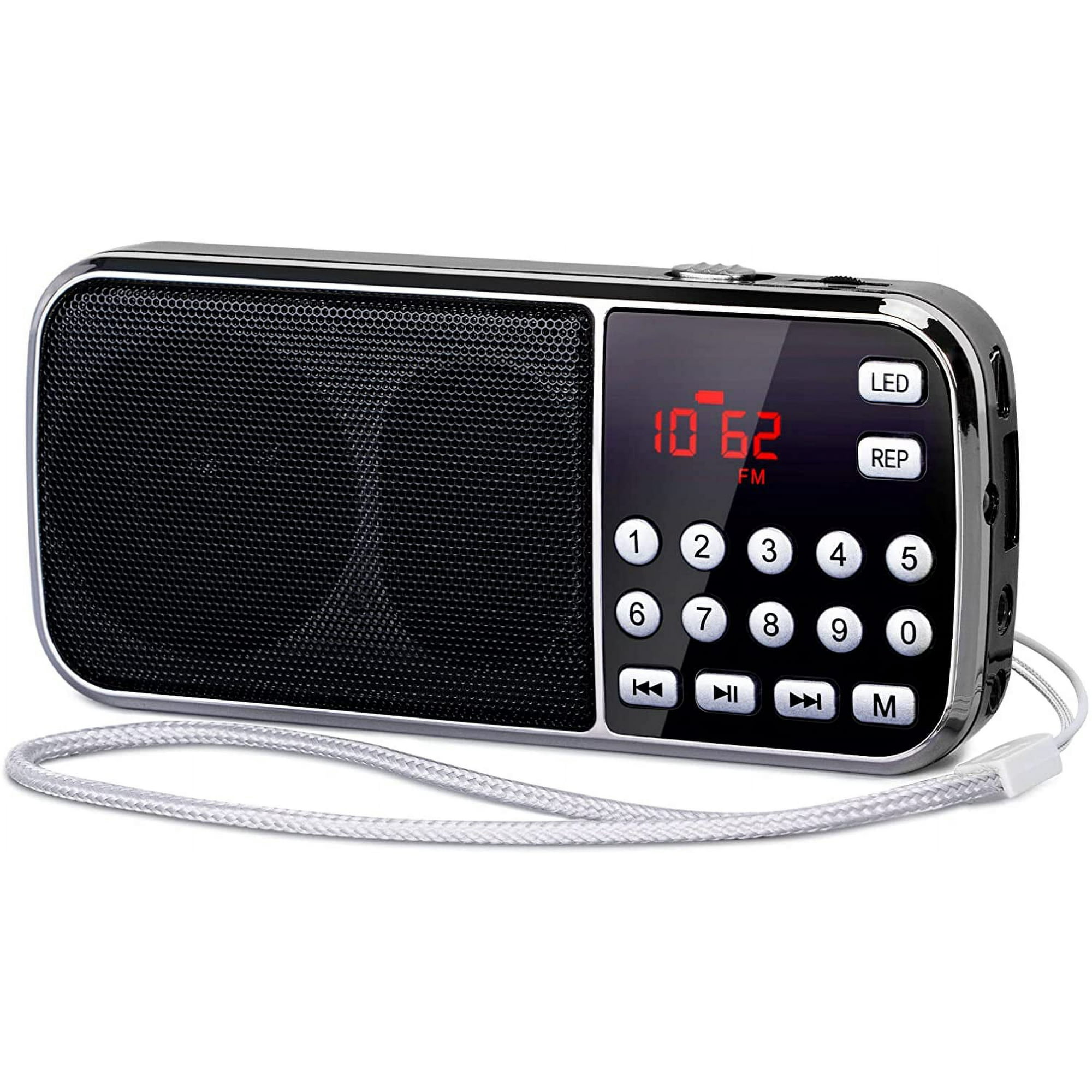 Tragbares Bluetooth-am/fm-radio Mit Stereolautsprechern Und Led-taschenlampe