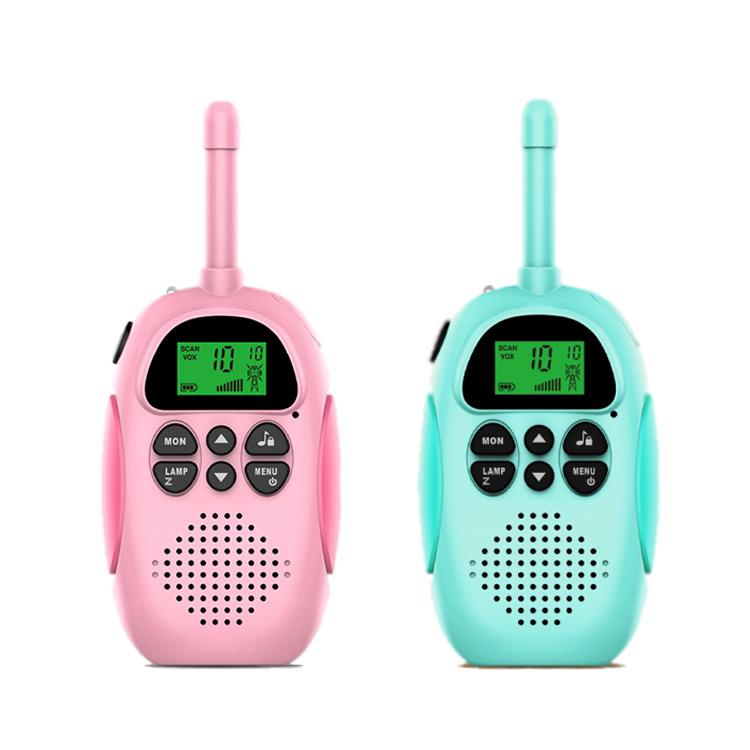 2 Mini-walkie-talkies, 3 Km Reichweite, Dj100, Interaktives Lernspielzeug Für Eltern Und Kinder, 18 X 18 X 4 Cm