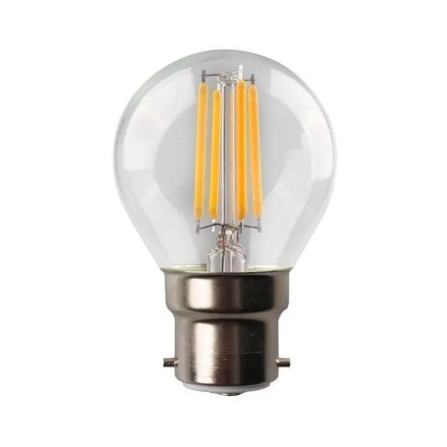 X G45 Led-lampen, B22-sockel, 4 W, Warmweiß 2700 K, Sanfte Wohnraumbeleuchtung