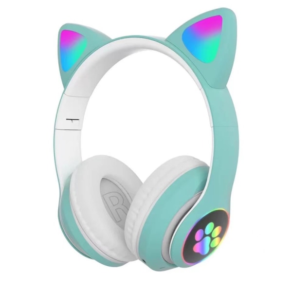 Faltbare Bluetooth-kopfhörer Für Kinder Mit Grüner Led-leuchte