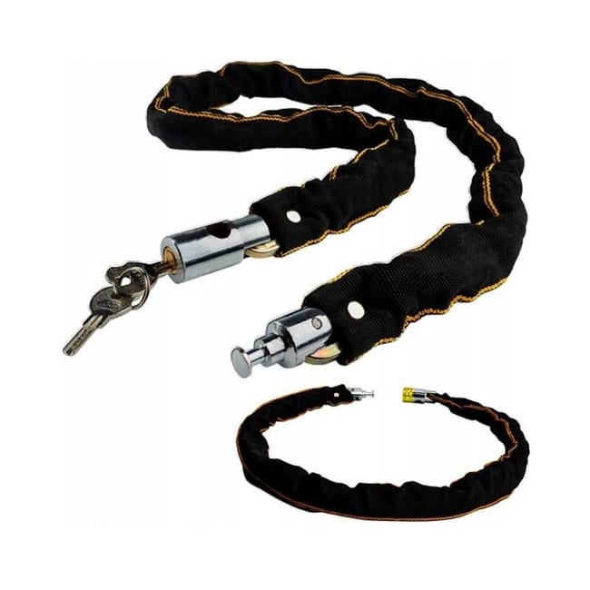 Diebstahlsicherung Für Fahrräder Und Roller, Verstärkte 80 Cm Kette, Extra Lang Für Motorräder, Mit Sicherheitsschloss