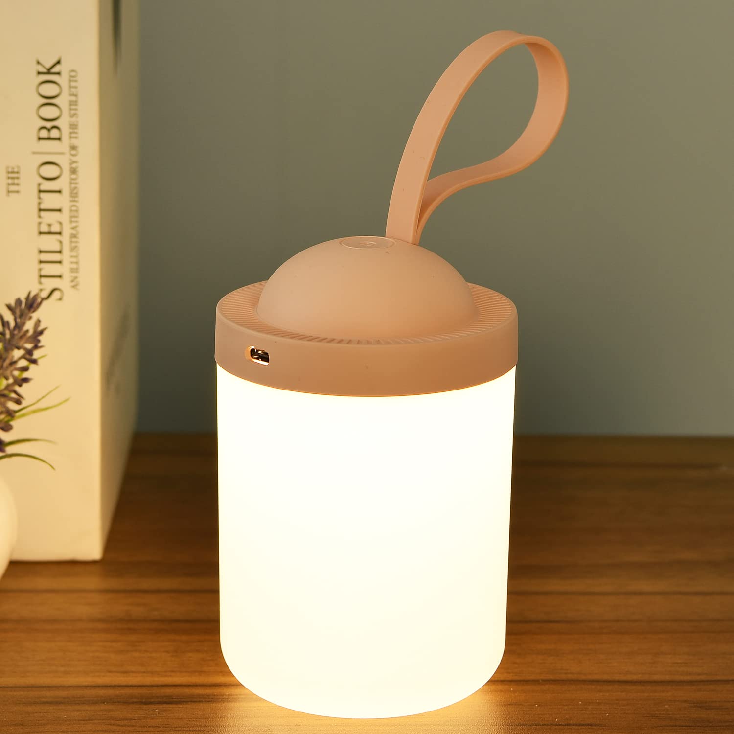 Kinder-nachtlichtlaterne, Tragbare, Batteriebetriebene Lampe, 3000 K Warmes, Augenschonendes Licht, Stufenlos Dimmbar, Wiederaufladbare Led-zeltlaterne, Ideal Als Nachtlicht Im Schlafzimmer Oder Als C