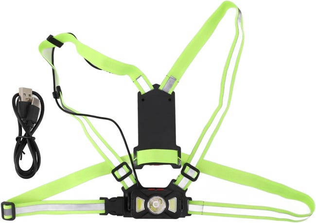 500 Lumen Starke Lauf-stirnlampe, Verstellbarer Lichtkegel, Reflektierendes Armband, Wiederaufladbarer Usb-akku, Nachtlicht Zum Laufen