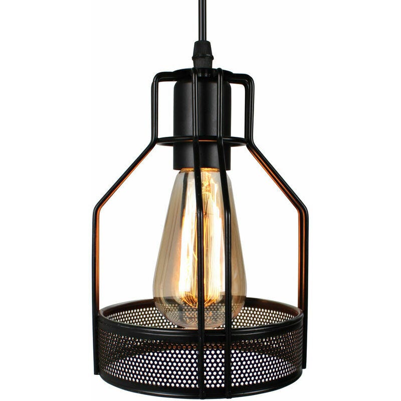 Industrielle Pendelleuchte Aus Metall, Retro-lampe Mit E27-fassung Für Küche, Wohnzimmer, Esszimmer, Schlafzimmer, Restaurant, Café, Bar