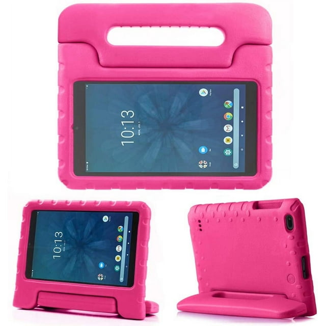 Schutzhülle Für Alcatel 3t / A30 Tablet 8", Leichte Kinderhülle Mit Griff Und Ständer, Kompatibel Mit T-mobile Alcatel 3t 2018 (9027w) / A30 2017 (9024w) 8 Zoll