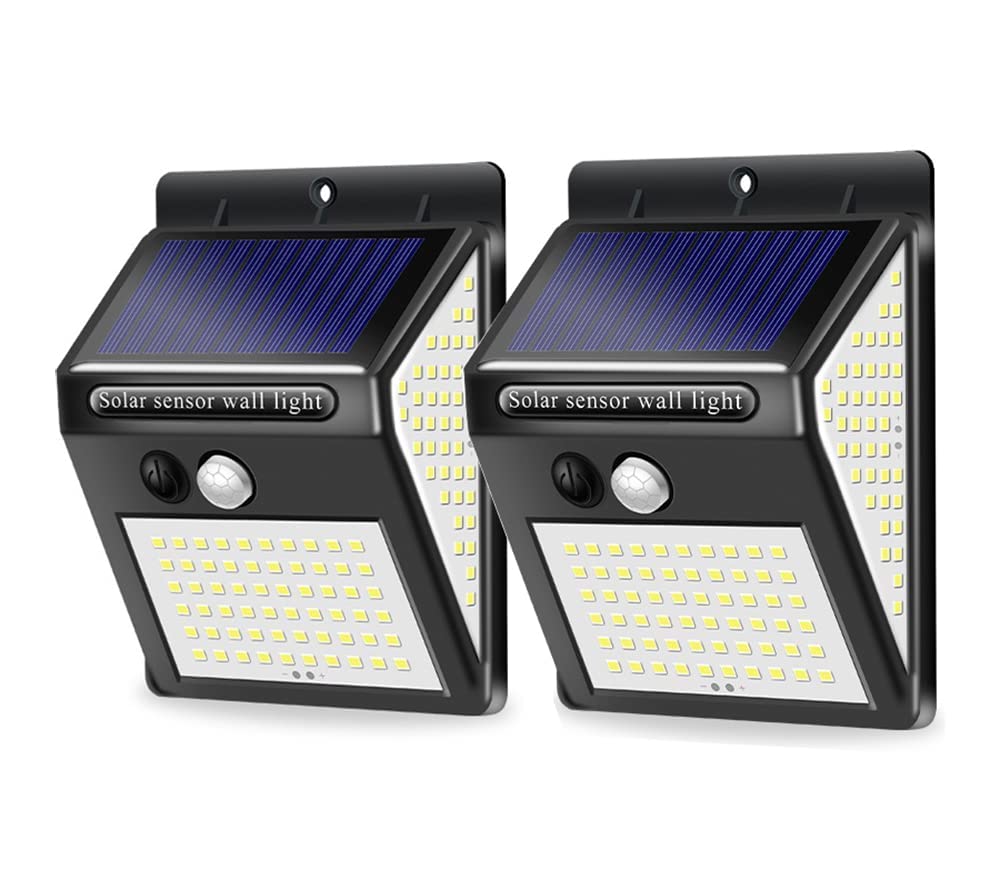 Solar-außenleuchten, 140 Led-solarfluter Mit Bewegungsmelder, Breiter Abstrahlwinkel Von 300°, Wasserdicht (ip65), Wandleuchten Für Garten Und Tor