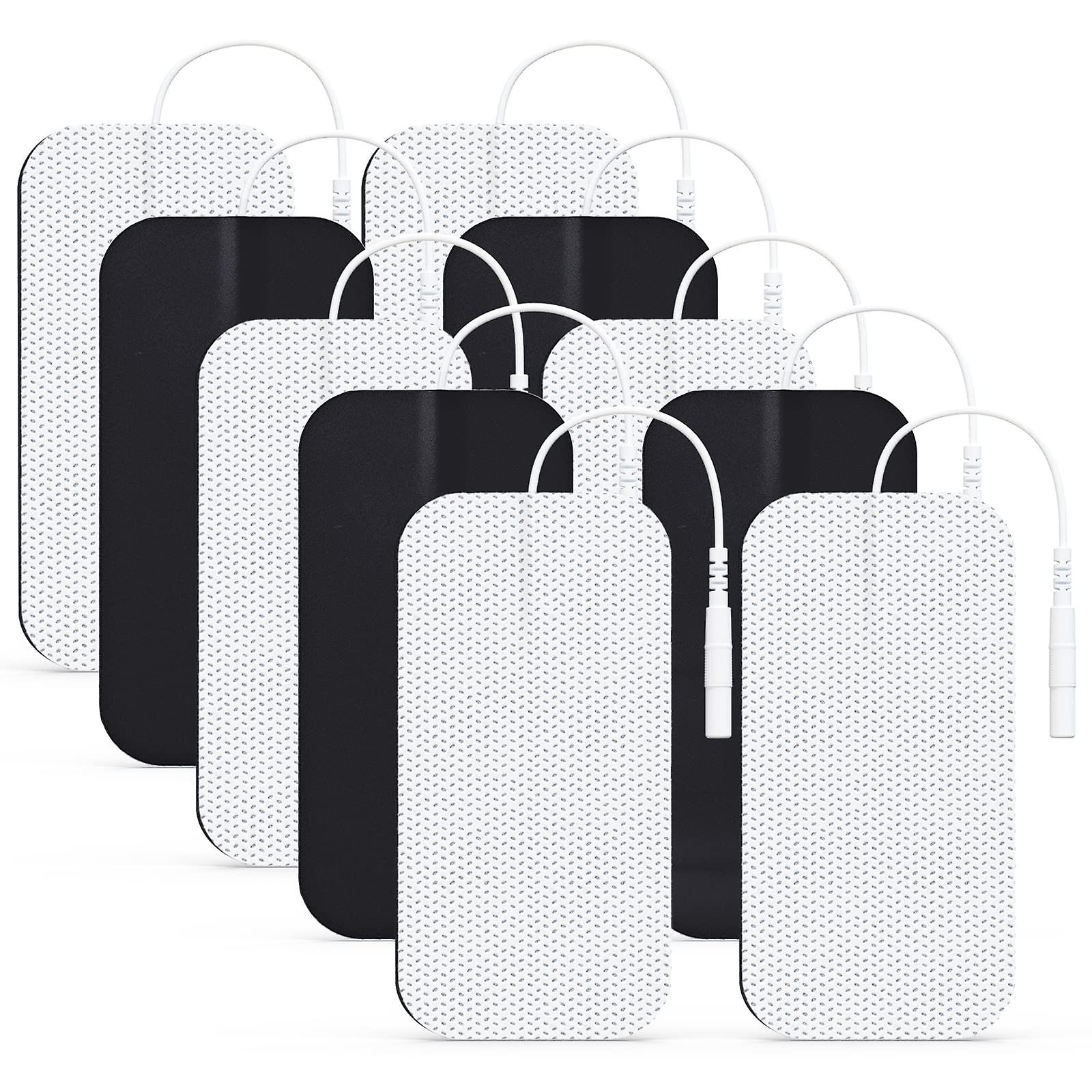 Ersatzelektroden Für Tens-gerät, 5 X 10 Cm, Packung Mit 10 Rechteckigen, Latexfreien Pads, 3. Generation, Selbstklebende Pflaster Für Nervenstimulator