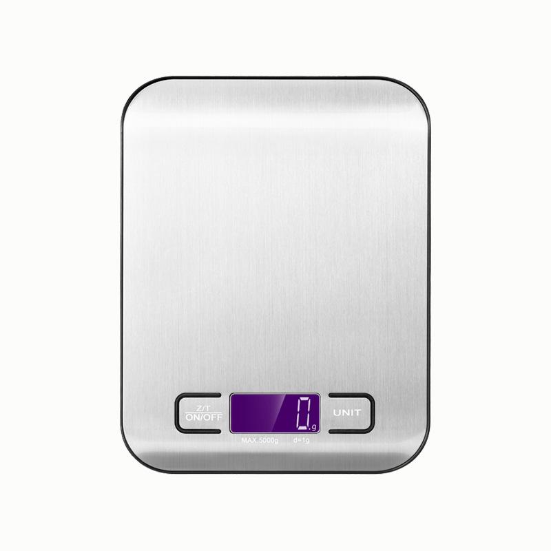 Tragbare Elektronische Küchenwaage 5 Kg/1 G, Edelstahl, Präzisions-lebensmittelwaage Für Die Küche