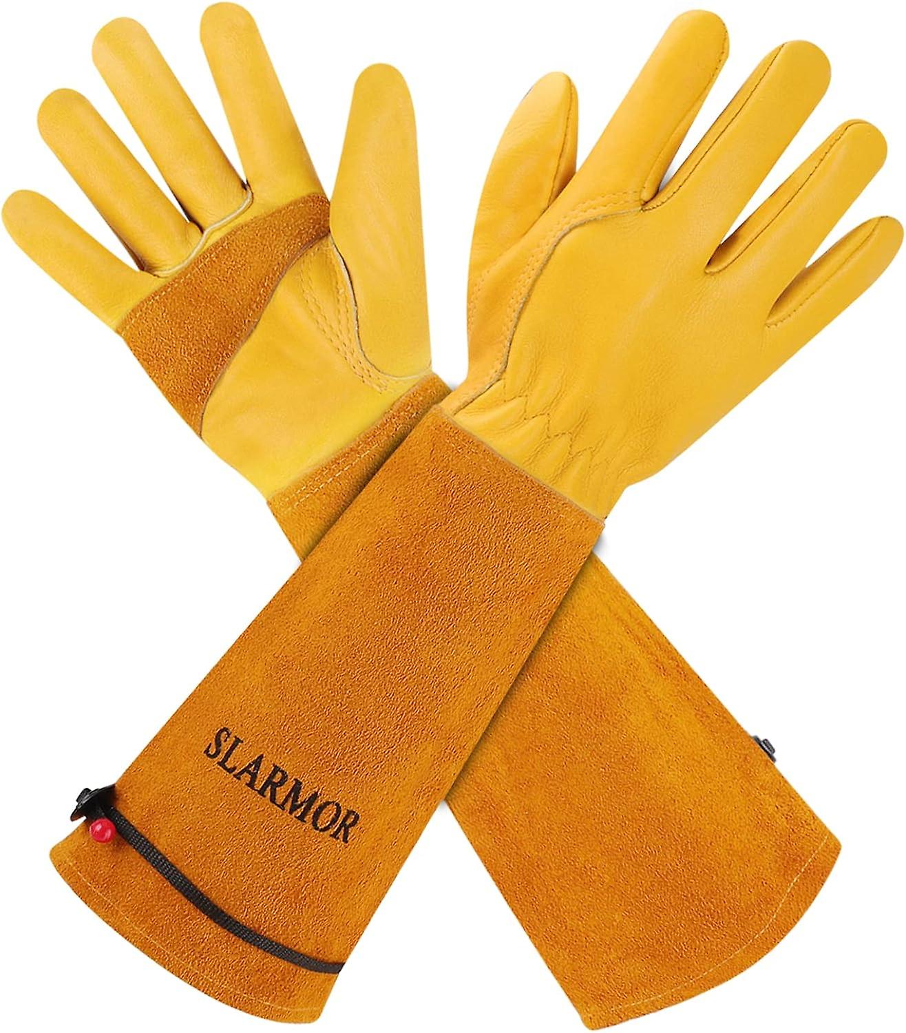 Gartenhandschuhe Aus Leder Für Damen Und Herren – Dornenfreie Rindslederhandschuhe Zum Schneiden Von Rosen Und Maulbeersträuchern