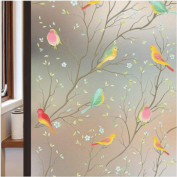Lifetree Verdunkelungsfolie 44,5 X 200 Cm, Nicht Statisch Haftend, Blickdicht, Sichtschutz, Uv-beständig, Mattiert, Für Homeoffice, Badezimmer, Schlafzimmer, Küche