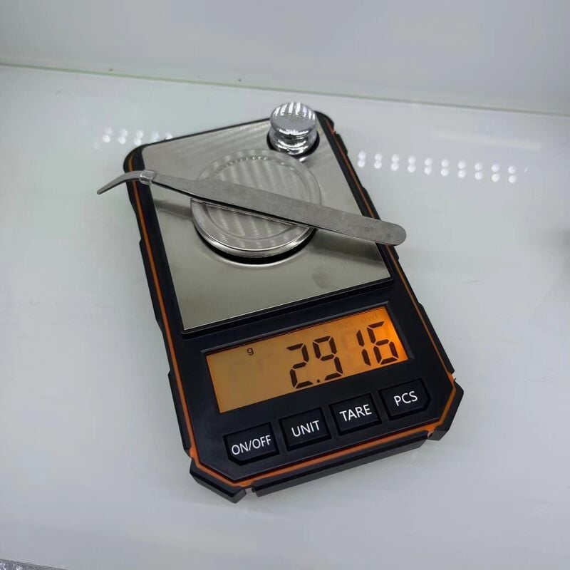 Tragbare Digitale Präzisionswaage, 0,001 G, Mini-profi-taschenwaage Mit 50-g-kalibriergewicht, Milligramm, Orange