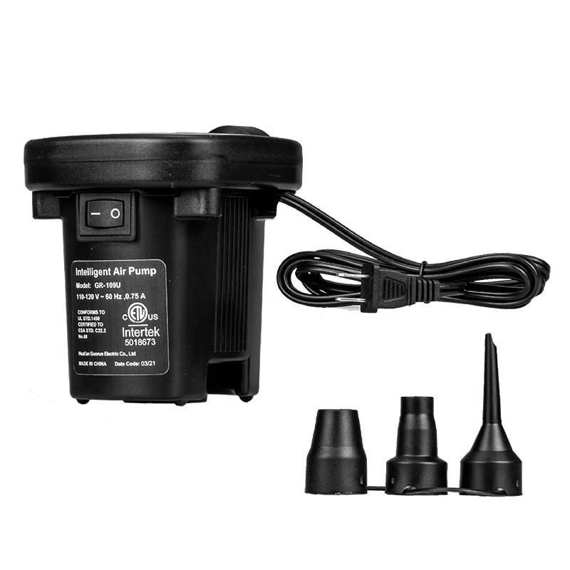 Wiederaufladbare Elektrische Luftpumpe, Schnelle Luftpumpe Zum Aufblasen/ablassen Der Luft, 3 Düsen Inklusive Für Aufblasbare Matratzen, Betten, Campingausrüstung Und Schwimmbecken.
