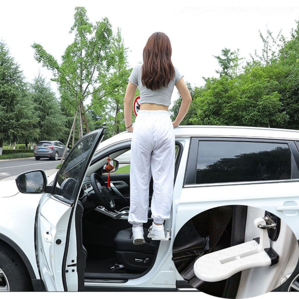 Klappbare Trittstufe Mit Verriegelungshaken, Pedaltrittstufe Für Jeep, Weiß