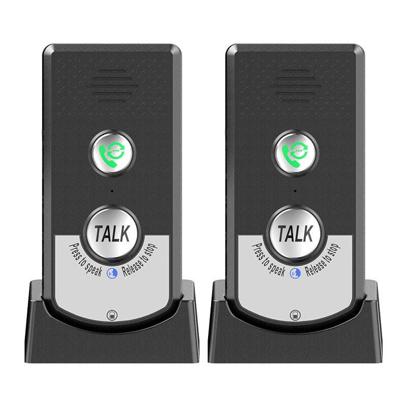 2er-pack Kabellose Walkie-talkies Für Zuhause, Tragbare Zwei-wege-sprachkommunikation Mit Großer Reichweite Für Senioren, Raum-zu-raum-kommunikation, Rufglocke