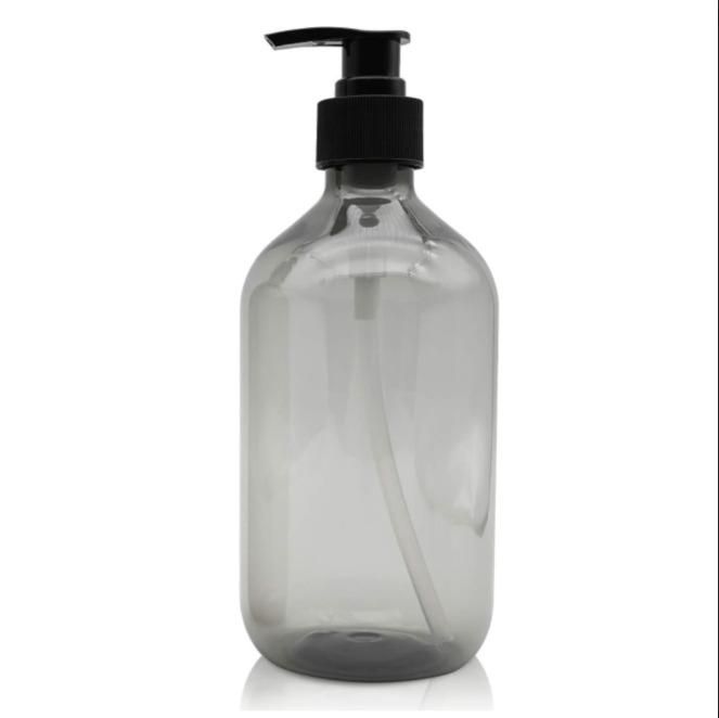 500-ml-seifenspender (grau), Leere, Quetschbare Kunststoff-pumpflasche, Nachfüllbar, Für Ätherische Öle, Lotionen, Shampoos Und Spülungen