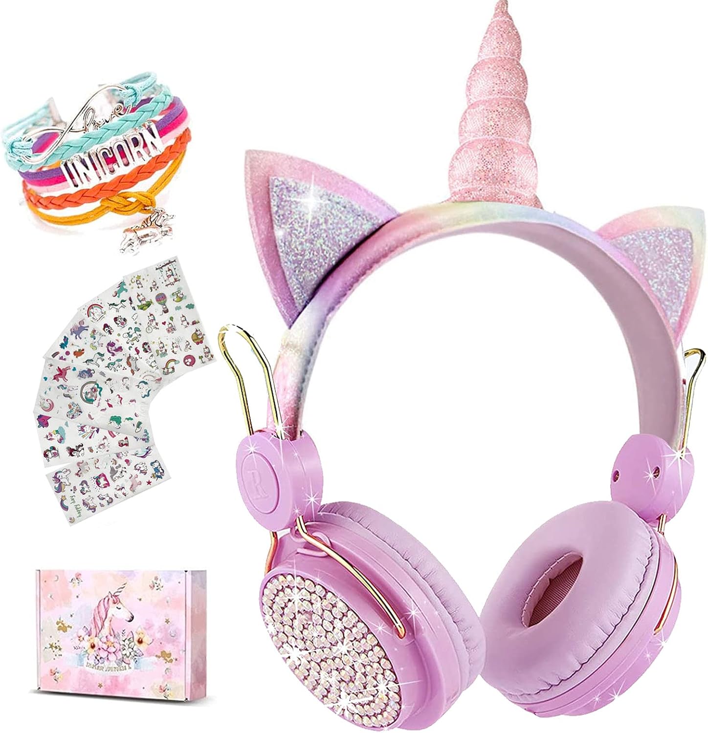 Kabellose Bluetooth-kopfhörer Für Kinder Mit Led-beleuchtung, 85-db-lautstärkebegrenzung, Integriertem Mikrofon, Verstellbarem Kopfbügel, Für Pc/ipad/studium/reisen/als Geschenk