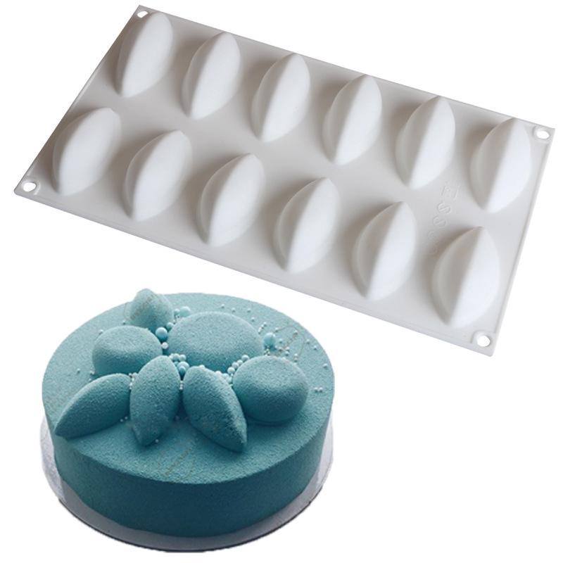 Silikon-kuchenform Für Französische Mousse, Desserts, Dekoration, Weiß, Antihaftbeschichtet