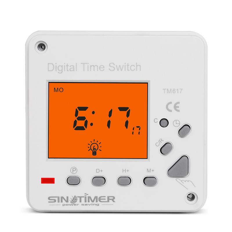 220-v-einbau-digitaltimer, Intelligenter Elektronischer Programmierer Für Haushaltsgeräte, Zeitschaltuhr Mit Hintergrundbeleuchtung, Format 72 X 72 X 48 Mm