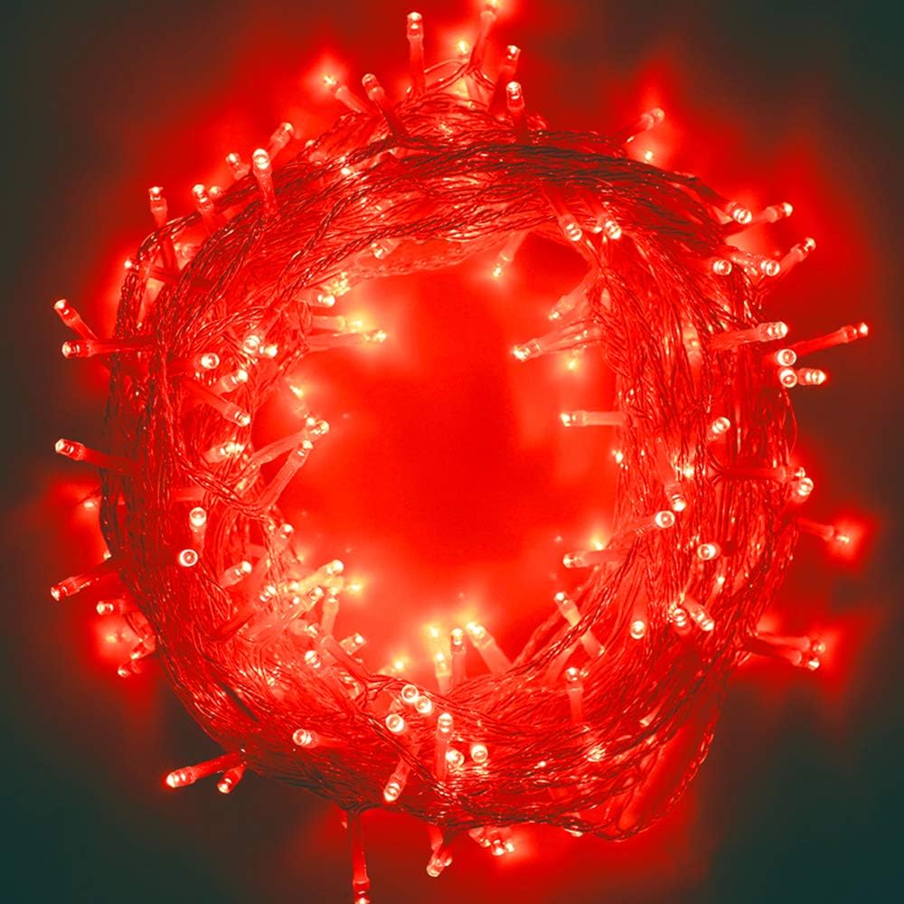 10 M Lange, Wasserdichte Led-lichterkette Für Den Außenbereich Mit 100 Leds, 8 Speichermodi, 30-v-netzteil, Ul-zertifiziert, Für Haus, Garten, Hochzeit, Party, Weihnachten, Innen- Und Außenbereich (ro