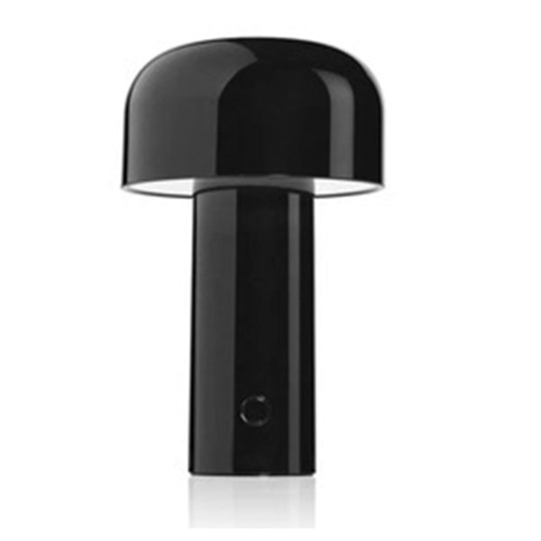 Wiederaufladbare Led-tischleuchte In Pilzform, 3er-set, Schwarz