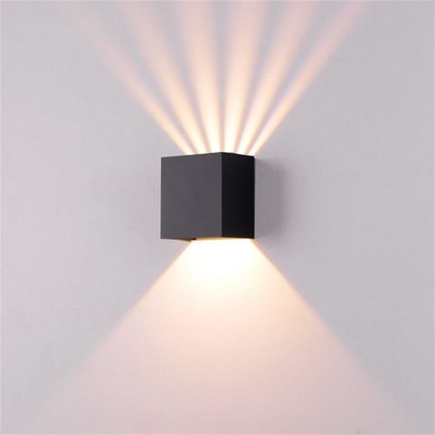 Rhafayre 6w Led-außenwandleuchte, Verstellbarer Abstrahlwinkel, 3000k Warmweiß, Ip65, Modernes Wasserdichtes Aluminiumdesign Für Badezimmer, Flur, Kinderzimmer, Treppenhaus