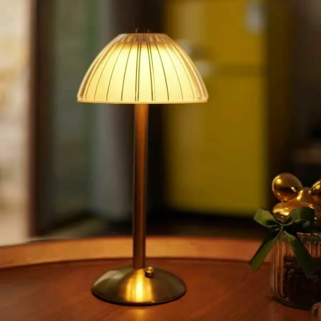 Wiederaufladbare Led-nachttischlampe, Kabellose, Batteriebetriebene Akzentlampe, Dimmerschalter, 3 Farbtemperaturen, Schlafzimmerbeleuchtung