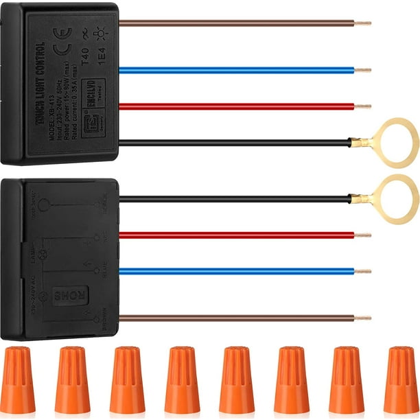 3-wege-berührungsdimmerschalter, Set Mit 2 Sensormodulen Für Schreibtischlampe, Reparaturset Mit Schraubklemmen