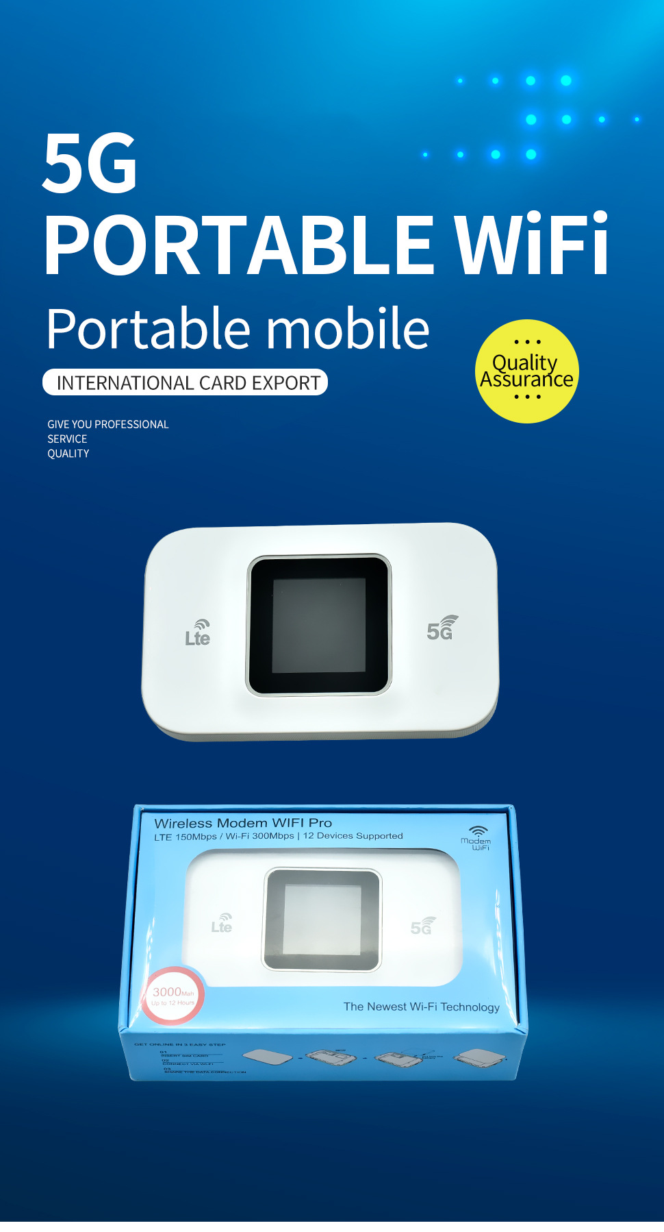 Tragbarer Drahtloser 5g-wlan-router (weiß)