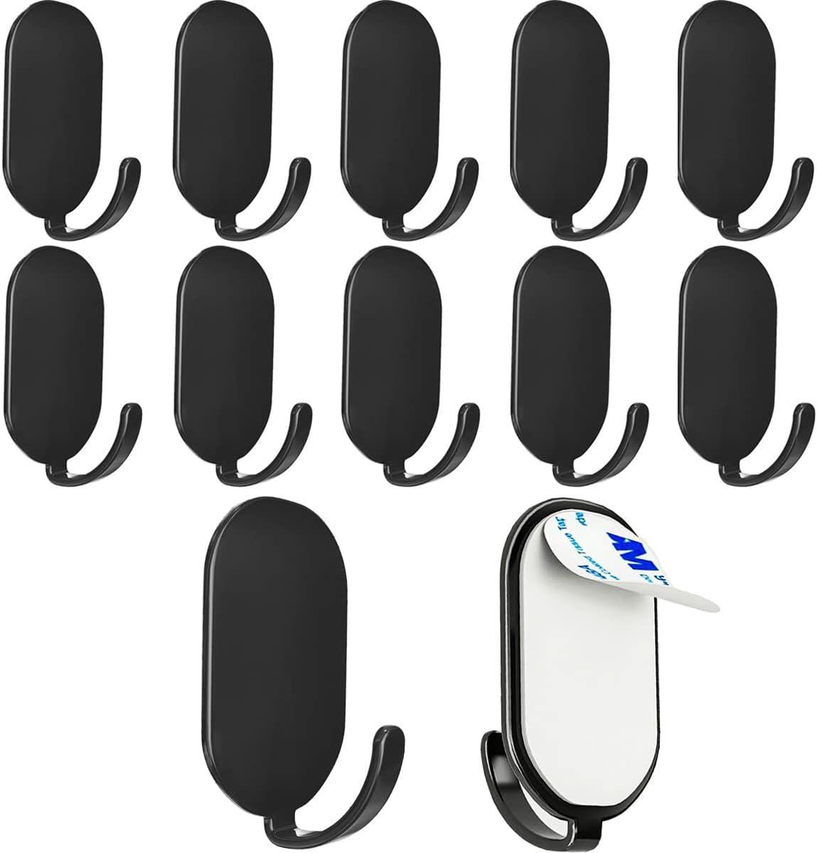 Set Mit 10 Selbstklebenden Edelstahlhaken, Wandhaken Für Bad Und Küche, Rost- Und Wasserbeständig