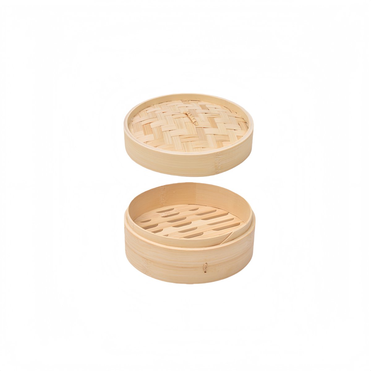 Set – Dämpfkorb Aus Holz – Tragbarer Dampfgarer Für Xiaolongbao (teigtaschen) – Mit Deckel – 18 X 9,5 Cm – Naturholzfarbe