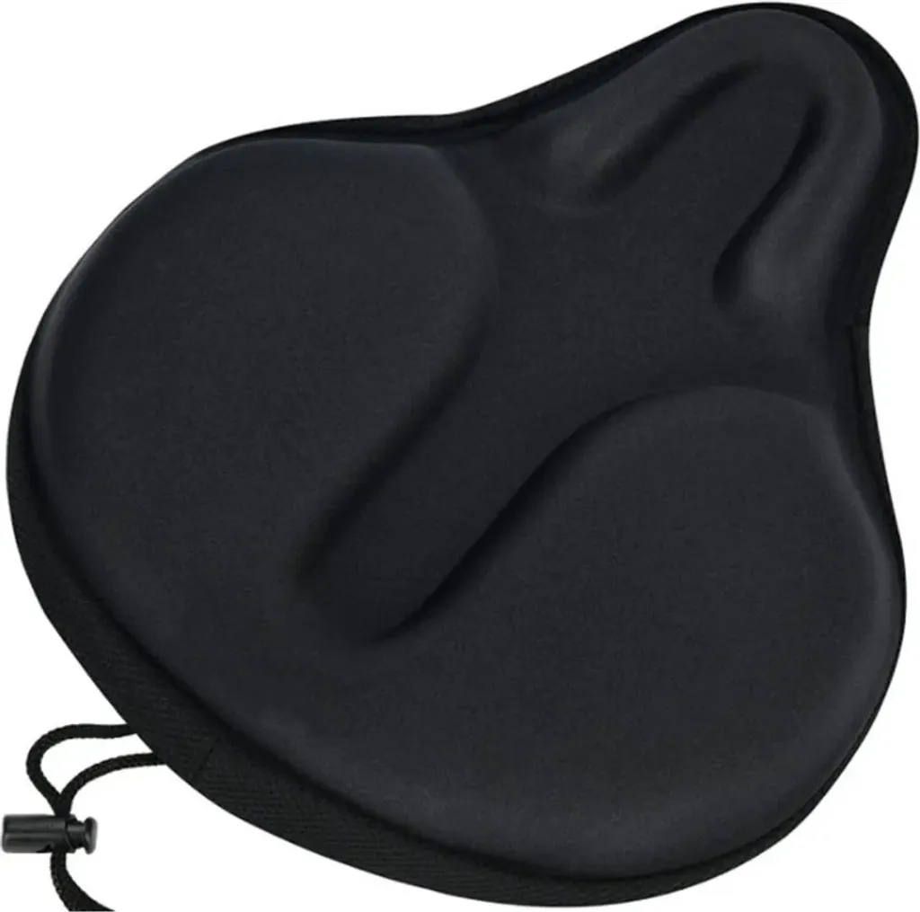 Gel-fahrradsattelbezug 28x25cm Für Damen Und Herren, Bequem, Atmungsaktiv, Breiter, Weicher Bezug Für Mountainbikes, Rennräder Und Indoor-trainer
