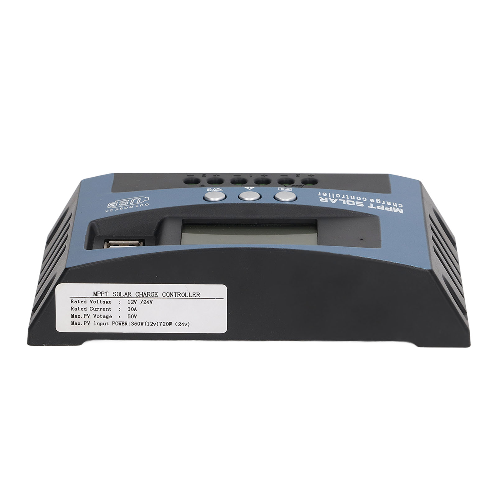 30a Mppt 12v/24v Solarladeregler, Dual-spannungsregler Mit Lcd-display – Mehrere Sicherheitsfunktionen