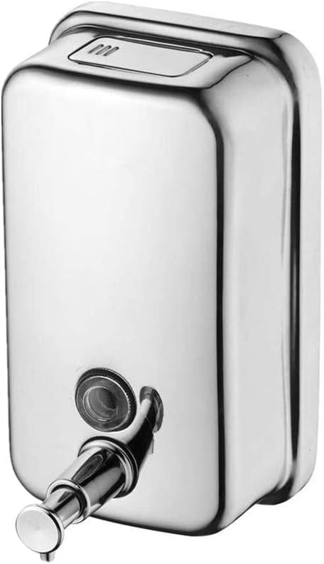 Manueller Seifenspender Aus Satiniertem Edelstahl 304, 1000 Ml, Für Bad, Küche, Geschäft, Hotel, Restaurant, Silber